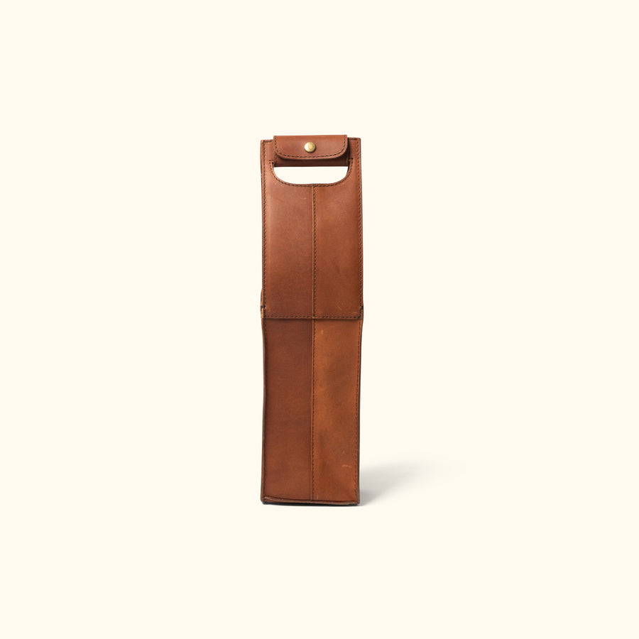 Vintage Leather Wine tote